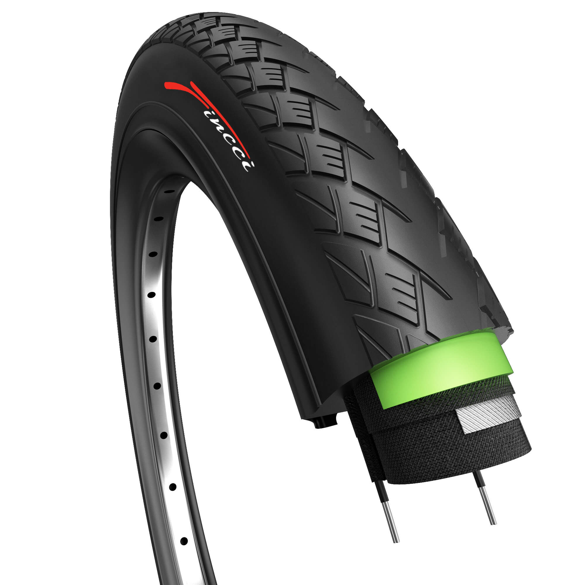 Discriminatie op grond van geslacht knuffel vijver Fincci 700 x 32c 32-622 MTB Tyre with Antipuncture Protection - Buy in  Online Shop